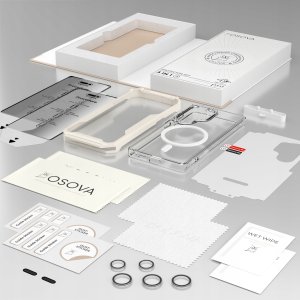 OSOVA Etui Do Samsung S25 Ultra Do Magsafe Osova Szkło Privacy +Szkło Aparat 6W1 3