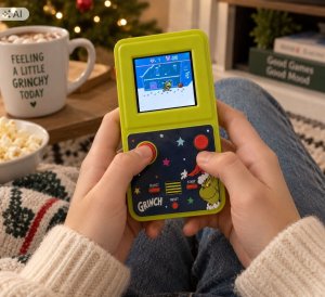 Fizz Creations Konsola Retro Arcade Przenośna Mini Kolorowy Ekran 2,5" The Grinch Grincz (330195) (SB12261) 3