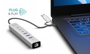 HUB USB I-TEC USB-C/USB-A Metal Hub 6 port 3xUSBc/3xUSBa (CAHUBMETAL6LANPD) 4