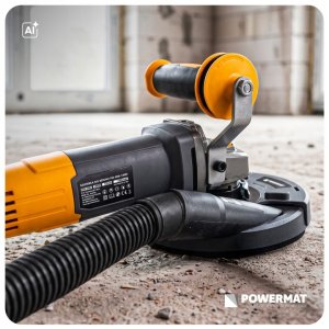 Szlifierka Powermat Frezarka do betonu z odciągiem 1400W 125MM z regulacją + tarcza 11