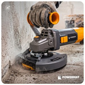 Szlifierka Powermat Frezarka do betonu z odciągiem 1400W 125MM z regulacją + tarcza 7