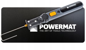 Powermat Nóż termiczny akumulator 550C LED 4 końcówki do styropianu zestaw uchwyt 12