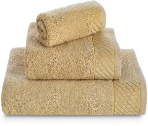 Eurofirany Ręcznik kąpielowy 70x140 cm beżowo-złoty 500 g/m Eva Minge GLAM 5