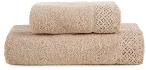 Eurofirany Ręcznik kąpielowy 70x140 cm beżowy bawełniany 500 g/m VIVA 4