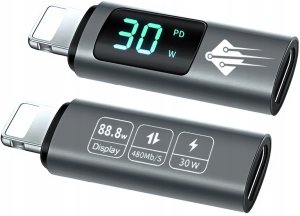 Adapter USB Alogy Adapter przejściówka z USB C USB-C do Lightning Power Delivery PD 30W 2