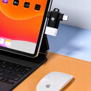 Adapter USB Ugreen Adapter przejściówka z USB A USB-A 3.0 do USB C USB-C Lightning 2w1 OTG 7