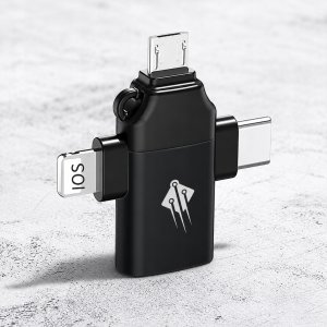 Adapter USB Zenwire Adapter przejściówka 3w1 z USB A 3.0 do USB C USB-C Lightning microUSB 9