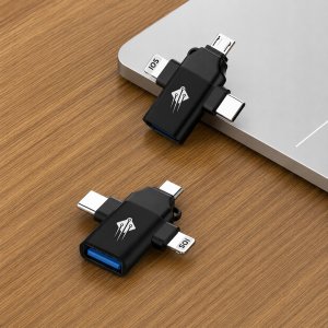 Adapter USB Zenwire Adapter przejściówka 3w1 z USB A 3.0 do USB C USB-C Lightning microUSB 10