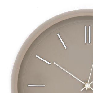 Uniprodo Zegar ścienny 30 cm taupe okrągły dekoracyjny do salonu kuchni 3