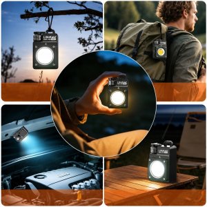 Bailong Latarka Kempingowa LiitoKala LED 3500lm USB-C IPX4 Magnes Statyw z aku 6