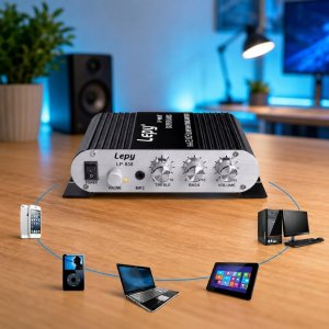 Wzmacniacz samochodowy Blow Wzmacniacz Samochodowy Lepy LP-838BT Bluetooth 5.0 2.1 AUX RCA Subwoofer 11
