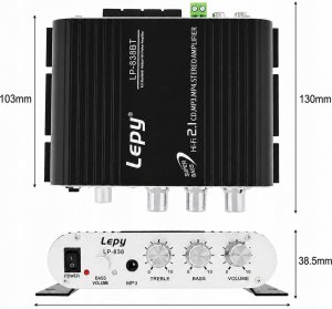 Wzmacniacz samochodowy Blow Wzmacniacz Samochodowy Lepy LP-838BT Bluetooth 5.0 2.1 AUX RCA Subwoofer 6