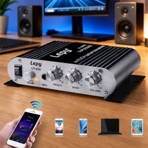 Wzmacniacz samochodowy Blow Wzmacniacz Samochodowy Lepy LP-838BT Bluetooth 5.0 2.1 AUX RCA Subwoofer 9