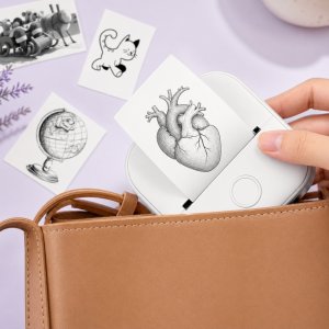 Drukarka etykiet Phomemo T02 mini drukarka termiczna zdjęć notatek etykiet samoprzylepnych 8