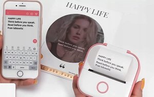 Drukarka etykiet Phomemo Termiczna do zdjęć notatek etykiet T02 mini różowa 10