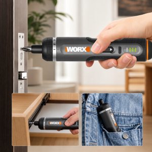 Worx Wielofunkcyjny zestaw śrubokrętów wkrętaków 4V magnetyczne WORX WX242 5