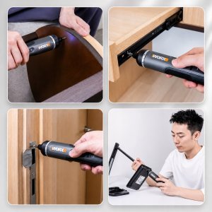 Worx Wielofunkcyjny zestaw śrubokrętów wkrętaków 4V magnetyczne WORX WX242 8