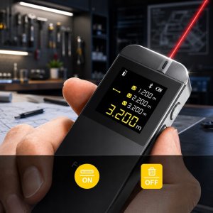 Dalmierz laserowy Mileseey Cyfrowy dalmierz laserowy miernik odległości FNIRSI IR-40 40m 9