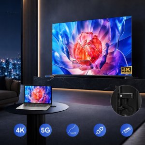 System przekazu sygnału AV EDUP Bezprzewodowy nadajnik odbiornik transmiter HDMI 4K 1080P HD 50m Wifi 5.8G 5