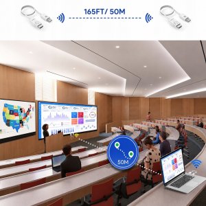 System przekazu sygnału AV EDUP Bezprzewodowy nadajnik odbiornik transmiter HDMI EDUP 1080P HD 50m 8