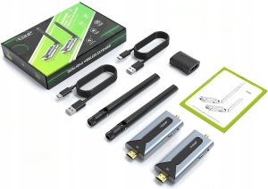 System przekazu sygnału AV EDUP Bezprzewodowy nadajnik odbiornik transmiter HDMI EDUP WD9910 1080P HD 150m 12
