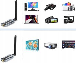 System przekazu sygnału AV EDUP Bezprzewodowy nadajnik odbiornik transmiter HDMI EDUP WD9910 1080P HD 150m 7