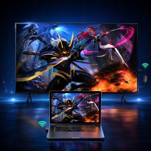 System przekazu sygnału AV EDUP Bezprzewodowy nadajnik odbiornik transmiter USB HDMI 1080P Full HD 50m EDUP 13