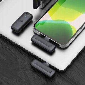 Mikrofon 4kom.pl OUTLET Bezprzewodowy mikrofon krawatowy do telefonu Lavalier J13 z USB C 10