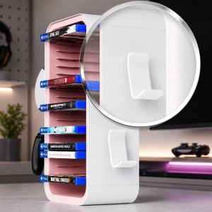 Geekhome Stojak na gry i kontrolery Nintendo Switch PS4 PS5 Xbox One Xbox Series X/S 4