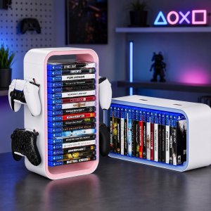 Geekhome Stojak na gry i kontrolery Nintendo Switch PS4 PS5 Xbox One Xbox Series X/S 4