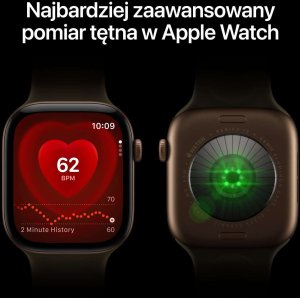 Smartwatch Apple Watch 12 GPS 42mm Dark Bronze Alu Sport Band S/M Oliwkowy  (MJEF4MP/A) 3