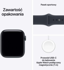 Smartwatch Apple Watch SE 3 GPS + Cellular 44mm Midnight Alu Sport S/M Granatowy  (MJLQ4MP/A) 7