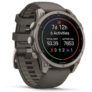 Smartwatch Garmin Fēnix® 9 – 47mm Tytan z kamienno-szarym silikonowym paskiem (010-04762-01) 2