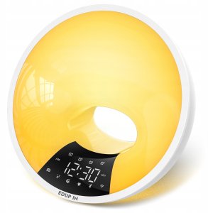 Lampa stołowa TECKIN OUTLET! Lampka nocna dzienna RGB A90s wybudzanie Bluetooth Radio Alexa 3