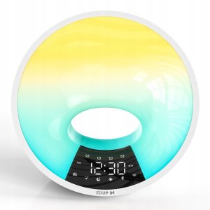 Lampa stołowa TECKIN OUTLET! Lampka nocna dzienna RGB A90s wybudzanie Bluetooth Radio Alexa 4