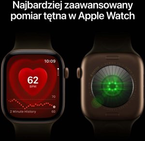 Smartwatch Apple Watch 12 GPS 46mm Dark Bronze Alu Sport Band S/M Oliwkowy  (MJEQ4MP/A) 3