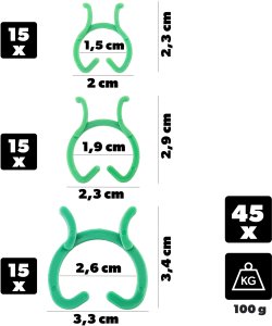 Tenwin KADAX Klipsy ogrodowe 45szt P25410 3