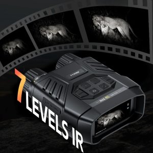 Bestguarder OUTLET! Noktowizor lornetka noktowizyjna kamera 4K Ultra HD IR 32GB Fnirsi 12