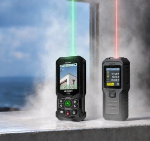 Dalmierz laserowy Mileseey Z zielonym laserem miernik odległości 200m kamera dotykowy AMOLED 6
