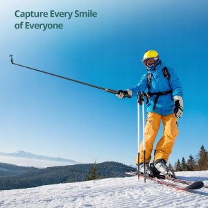 Selfie stick Matnox Statyw i kijek Selfie Stick ATUMTEK - Bluetooth, pilot, czarny 3