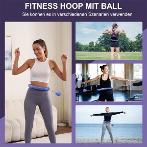 Actiget Hula hop z wypustkami i licznikiem 128 cm do odchudzania fitness niebieski 3