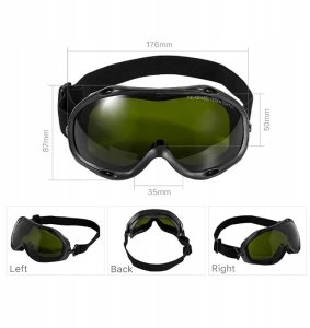 Uvex Okulary ochronne do lasera światłowodowego z soczewkami 10600 nm OD6+ 3