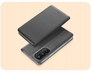 Hello Case Etui z klapką do Motorola Moto G52 (czarne, zamykane, magnetyczne) szkło (BNDL1196) 2