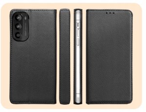 Hello Case Etui z klapką do Motorola Moto G52 (czarne, zamykane, magnetyczne) szkło (BNDL1196) 6