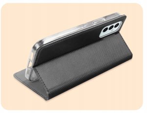 Hello Case Etui z klapką do Samsung Galaxy M23 5G (czarne, zamykane, kabura) szkło (BNDL0618) 5