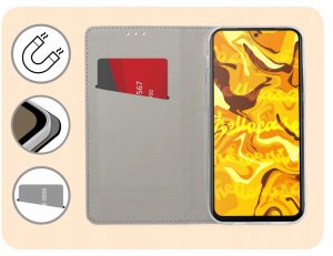 Hello Case Etui z Klapką Do Xiaomi Redmi Note 11 4G / 11s 4G (Czarne, Kabura) Szkło (BNDL3406) 3