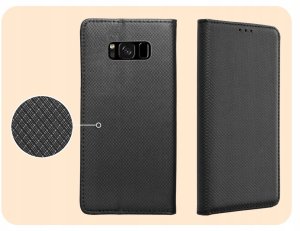 Hello Case Etui z Klapką Do Samsung Galaxy S8 Plus (Czarne, Zamykane, Kabura) Szkło (BNDL0611) 4