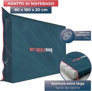 Staples Pokrowiec na materac 80 x 160 cm ochronna folia do przeprowadzki worek 4