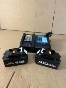 Kita 2 sztuki Akumulator zamienny z ładowarką do akumulatora Makit 18V, 5500 mAh 2