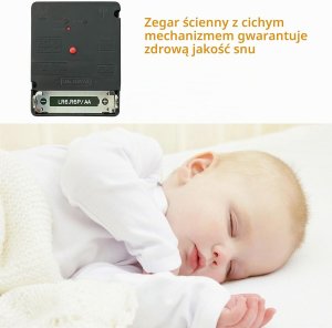 Uniprodo Zegar ścienny radiowy bez tykania analogowy okrągły 30 cm zielony 2